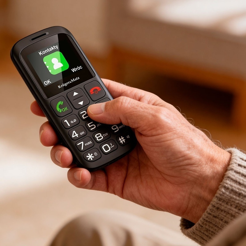 Kruger & Matz Simple 923 Dual SIM Mobile Phone with Large Buttons English Menu Black Ansicht 6