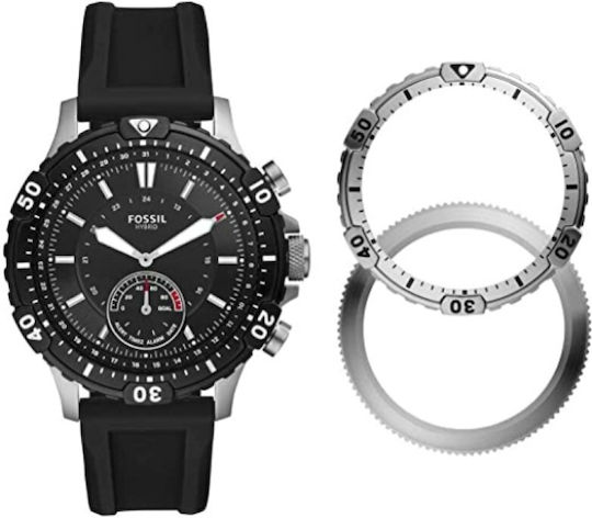 Fossil Garrett 44mm Smartwatch (Black Silicone) view 1