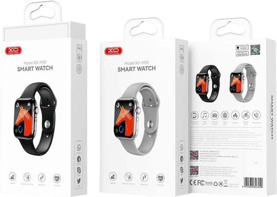 XO M50 Aluminium 44mm Smartwatch with Heart Rate Monitor (Gray) view 3