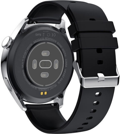 GT5 Smartwatch with Heart Rate Monitor (Black) vue 4