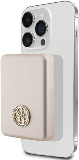 Guess Metal Logo MagSafe Power Bank 3000mAh 5W Gold
