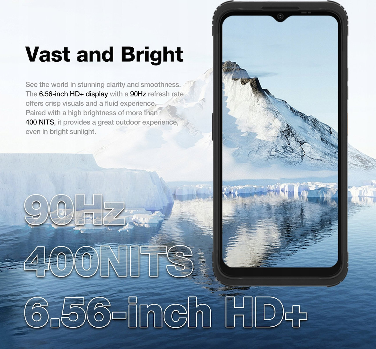 AGM H Max Dual SIM (4GB/128GB) Resistant Smartphone Black view 2