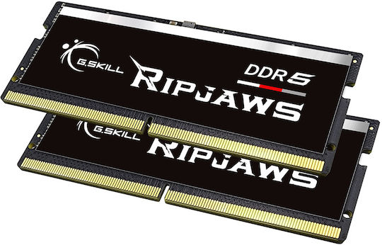 G.Skill Ripjaws DDR5 32GB RAM with 2x16GB Modules and Speed 4800 for Laptop F5-4800S3434A16GX2-RS view 2