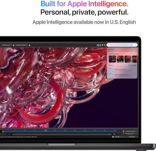 Apple MacBook Pro 16" (2024) 16.2" Retina Display 120Hz (M4-Pro 14‑core/48GB/512GB SSD) Silver (UK Keyboard) vue 5