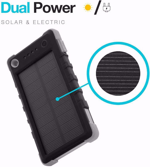 MyMe Solar Power Bank 4400mAh with USB-A Port Black vue 4