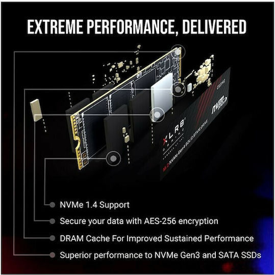 PNY XLR8 CS3140 SSD 4TB M.2 with PCI Express 4.0 Interface PS5 Compatible view 7