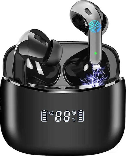 XBO In-ear Bluetooth Handsfree Earphones with Sweat Resistance and Charging Case Black