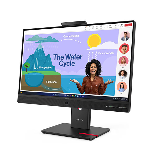 Lenovo ThinkVision T24D-4v IPS Monitor 23.8" FHD 1920x1080 with 4ms Response Time GTG view 2