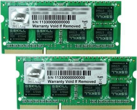 G.Skill DDR3 4GB RAM with 2x2GB Modules and Speed 1600 for Laptop F3-12800CL9D-4GBSQ view 3