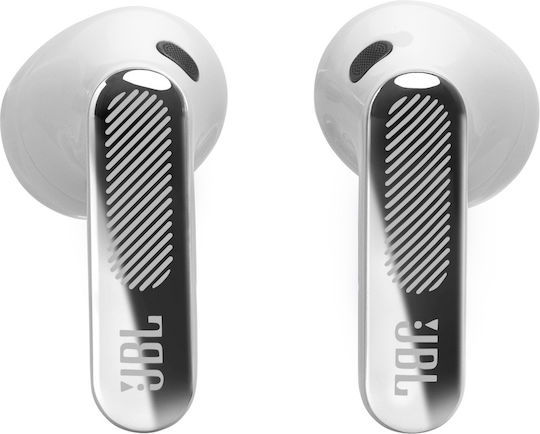 JBL Live Flex 4 Earbud Bluetooth Handsfree Headphones with Sweat Resistance and Charging Case Silver Ansicht 4