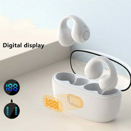F50 Earbud Bluetooth Handsfree Earphones with Charging Case White view 3