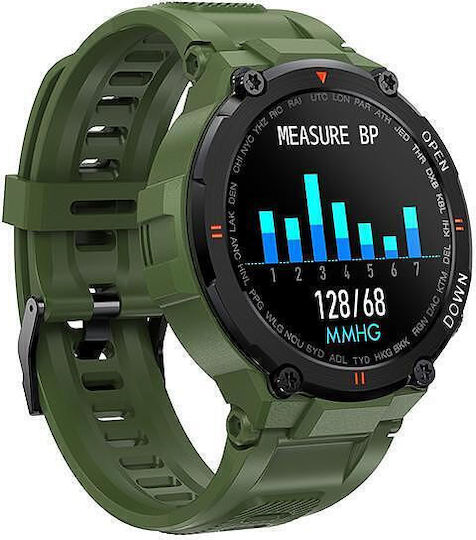 Smart Watch Nubi K22 Multi Sport Mode Heart Rate Calories Blood Pressure Bluetooth Calls Ip67 Waterproof Green view 3