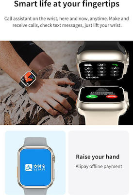 Z59 Ultra Smartwatch with Heart Rate Monitor (Orange) view 9