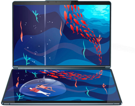 Lenovo Yoga Book 9 13IRU8 13.3" OLED Touchscreen (i7-1355U/16GB/1TB SSD/W11 Home) Tidal Teal (US Keyboard) view 2