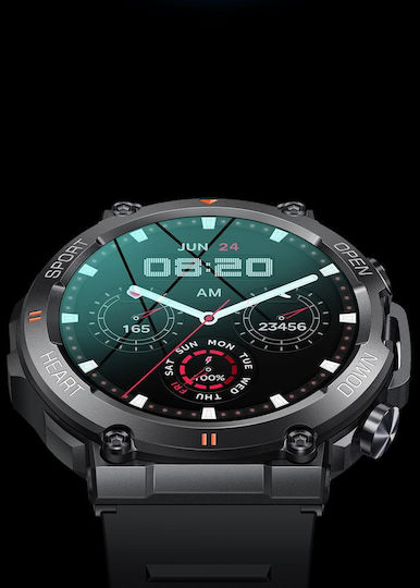Gravity GT7-1 Pro 47mm Smartwatch with Heart Rate Monitor (Multicolour) vue 4