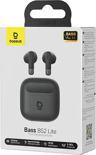 Baseus Bass BS2 Lite In-ear Bluetooth Handsfree Earphones with Sweat Resistance and Charging Case Cosmic Black view 5