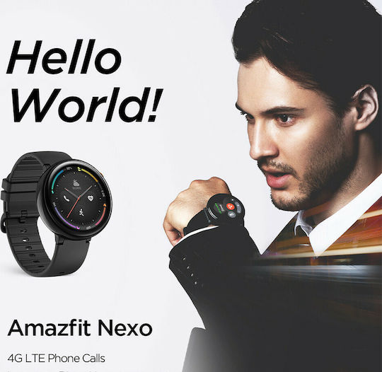 Amazfit Nexo Ceramic 36mm Smartwatch with eSIM and Heart Rate Monitor (Black) view 6