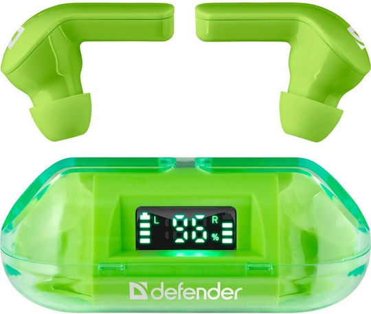 Defender NS 916 In-ear Bluetooth Handsfree Earphones with Charging Case Green view 9