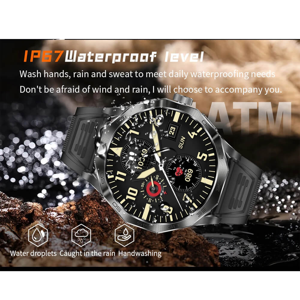 Microwear DA23 Smartwatch with Heart Rate Monitor (Silver Steel) vue 8