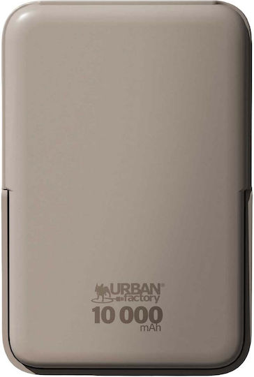 Urban Factory MagSafe Power Bank 10000mAh with USB-A Output Port and USB-C Output Port Gray Ansicht 3