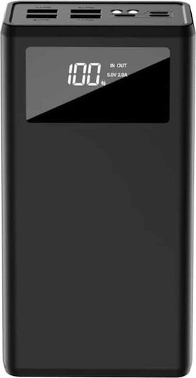 XO PR123 Power Bank 30000mAh with 4 USB-A Ports Power Delivery / Quick Charge 3.0 Black vue 4