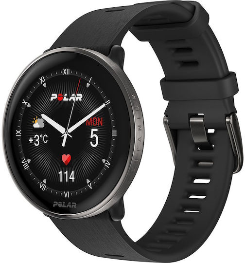 Polar Ignite 3 43mm Waterproof Smartwatch with Heart Rate Monitor (Titanium) view 4