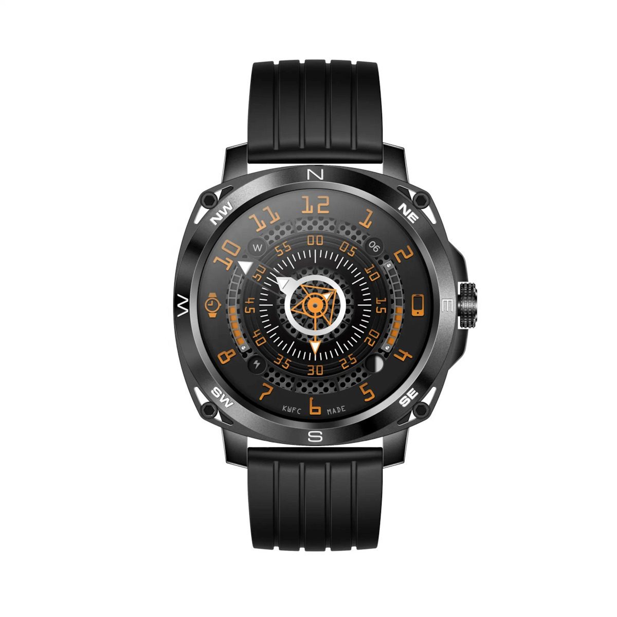 Aluminium Smartwatch with Heart Rate Monitor (Black) view 4