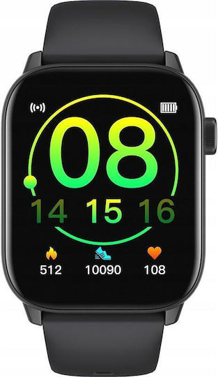 Oromed Oro Smart Fit 5 Stainless Steel Smartwatch with Heart Rate Monitor (Black) view 1