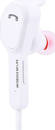 Remax RB-S5 In-ear Bluetooth Handsfree Earphones with Sweat Resistance White vista 3