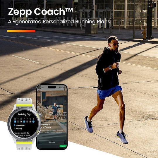 Amazfit Cheetah (Round) Waterproof Smartwatch with Heart Rate Monitor (Speedster Grey) vue 4