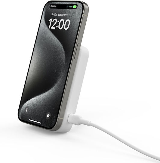 Belkin BoostCharge Pro MagSafe Power Bank 10000mAh 15W White vue 5