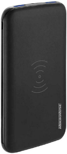 Rockrose Airgo 10 Pro Power Bank 10000mAh 18W with 2 USB-A Ports and USB-C Port Power Delivery / Quick Charge 3.0 Black view 1