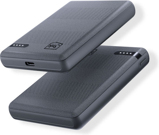 3MK Pocket Power Bank 5000mAh 12W with USB-C Port Gray vue 6