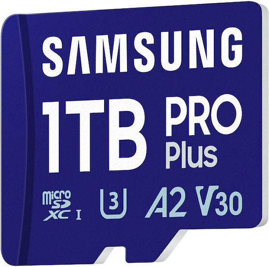 Samsung Pro Plus 2023 microSDXC 1TB U3 V30 A2 UHS-I 180MB/s with USB Reader view 1