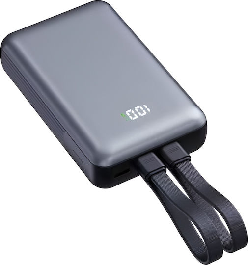 Nine Duo 35w Fast Charging Power Bank Cables Type-c Lightning 10000mah Black view 2