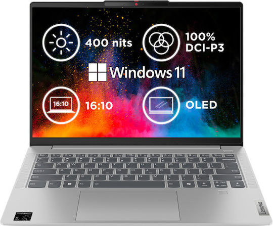 Lenovo IdeaPad Slim 5 14" OLED FHD+ (Snapdragon-X Plus X1P-42-100/32GB/1TB SSD/W11 Home) Cloud Grey (US Keyboard)
