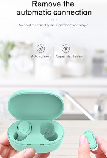 A6S TWS In-ear Bluetooth Handsfree Earphones Green view 4