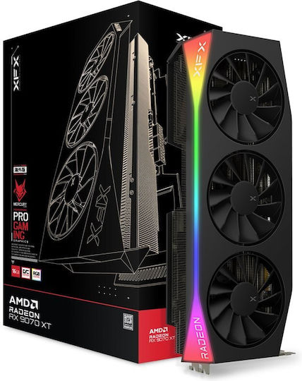 XFX Radeon RX 9070 XT 16GB GDDR6 Mercury OC Gaming Edition Graphics Card vue 5