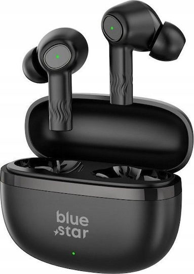 Blue Star AC20E In-ear Bluetooth Handsfree Earphones with Charging Case Black view 4