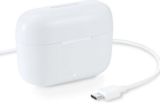 Panasonic B110W In-ear Bluetooth Handsfree Earphones with Sweat Resistance and Charging Case White vue 5