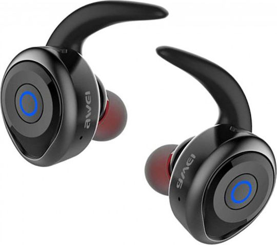 Awei T1 In-ear Bluetooth Handsfree Earphones with Sweat Resistance and Charging Case Black