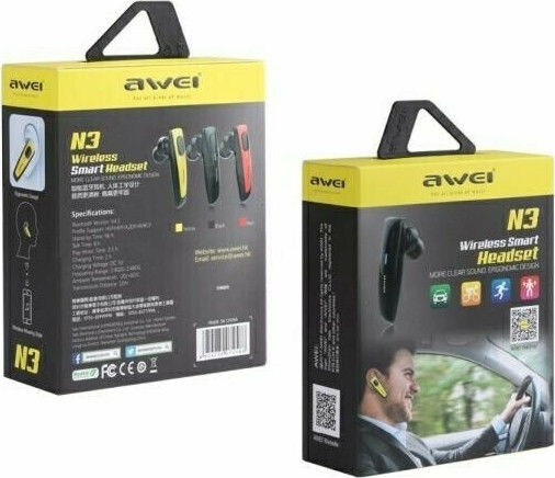 Awei N3 In-ear Bluetooth Handsfree Earphone Black view 6