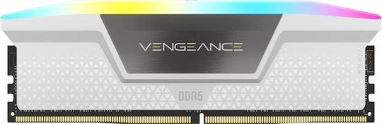 Corsair Vengeance RGB K2 DDR5 32GB RAM with 2x16GB Modules and Speed 5600 for Desktop CMH32GX5M2B5600C40W view 2