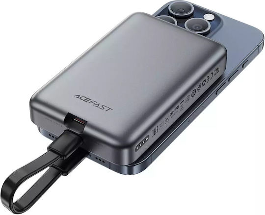 Acefast M10 MagSafe Power Bank 10000mAh 30W with 2 USB-C Ports Power Delivery Black view 4