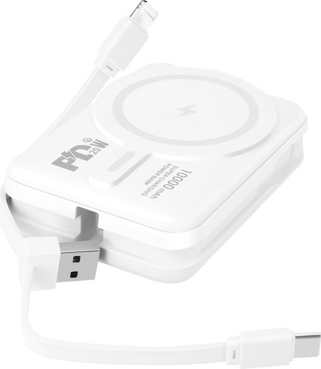 Moxie MagSafe Power Bank 10000mAh 15W White view 1