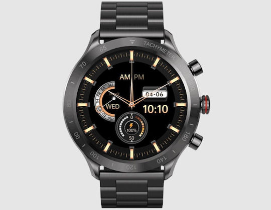 Riversong Motive 9 Max Stainless Steel Smartwatch with Heart Rate Monitor (Gray) view 4