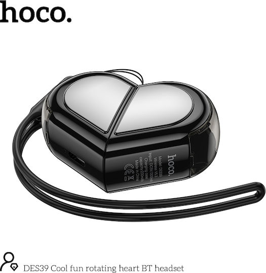 Hoco DES39 In-ear Bluetooth Handsfree Earphones with Charging Case Black view 3