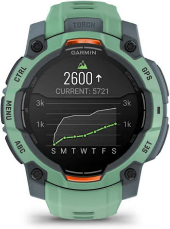 Garmin Instinct 3 AMOLED Aluminium 45mm Waterproof Smartwatch with Heart Rate Monitor (Neo Tropic with Neo Tropic Band) view 6