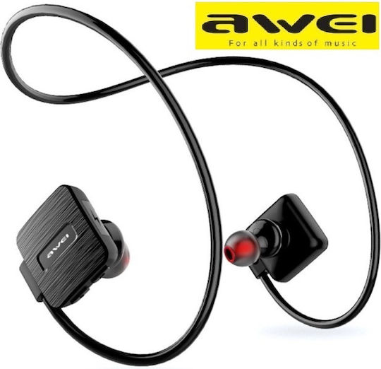 Awei A848BL In-ear Bluetooth Handsfree Earphones with Sweat Resistance Black view 3