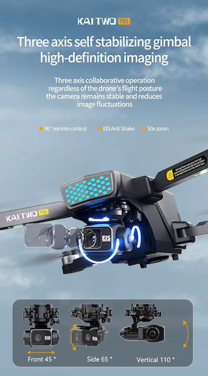 KAI TWO Pro Drone 5G with 2.7K Camera and Controller view 3